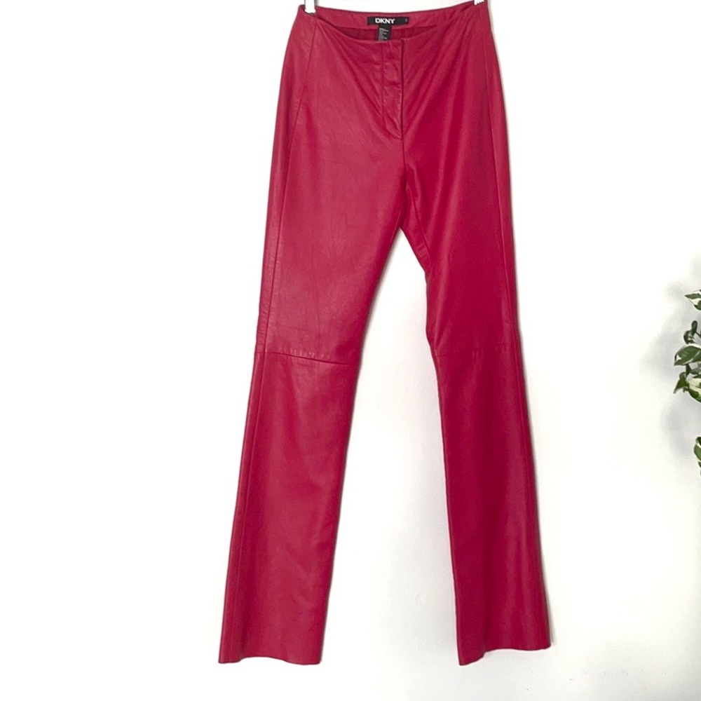 Y2K DKNY leather pants size (2)